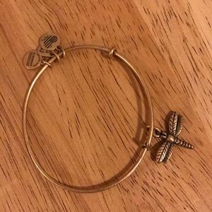 Gold alex and ani bangle bracelet